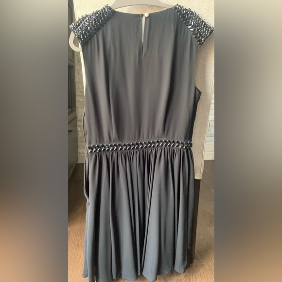 Ted Baker Black embellished fit and flare dress size 2 - Picture 2 of 6